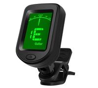 Bhnjyred Sintonizador Digital con Clip para Instrumentos y LCD Plus | Lectura rápida de afinación con clip suave y LCD ; diseño duradero apto para ensayo y carretera.