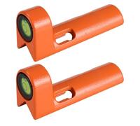 Bhnjyred Varilla Aleación aluminio, Lectura, Precisión, Naranja | Set de 2 niveles con aluminio; lectura rápida y precisa; color naranja; tolerancia de ±1-3 cm.