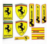BHNRXQNJ Coche Emblema Insignia Logo para Ferrari,Coche Emblema Pegatina Letras Emblema Insignias ecoración Carrocería Accesorios
