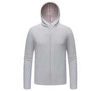 Bhnyku Chaqueta UV para hombre, manga larga, elástica, chaqueta de verano, transpirable, protección solar, protección solar, chaqueta deportiva, chaqueta deportiva, chaqueta deportiva, chaqueta para