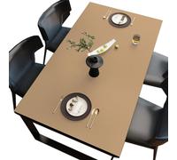 BHOMTY Mantel PU,Antiincrustante y Antideslizante,Adecuado para Mesa de Comedor, Mesa de Oficina, Mesa de café, fácil de Limpiar Albaricoque 50x160cm