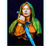 Bhowsa 1/10 Kit Modello in Resina di Busto di antica guerriera Non verniciato e Non assemblato //J9f6w67