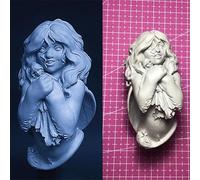 Bhowsa 1/10 Kit Modello in Resina di Busto di antica guerriera Non verniciato e Non assemblato //J9f6w8