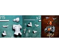 Bhowsa 1/10 Kit Modello in Resina di Busto di antica guerriera Non verniciato e Non assemblato //J9f6w77