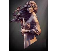 Bhowsa 1/10 Kit Modello in Resina di Busto di antica guerriera Non verniciato e Non assemblato //J9f6w81