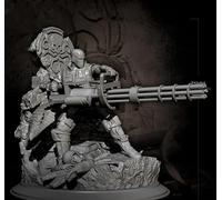 Bhowsa 1/24 Kit de Modelo de Guerrero de Ciencia ficción en Resina sin Pintar y sin Montar // g7O3T16