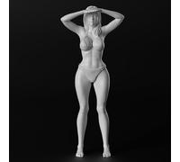 Bhowsa 1/24 Kit de Modelo de Resina de Agente Militar Femenina de Ciencia ficción Kit de Modelo de Resina sin Pintar y sin Montar //T5S2i36