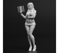 Bhowsa 1/24 Kit de Modelo de Resina de Agente Militar Femenina de Ciencia ficción Kit de Modelo de Resina sin Pintar y sin Montar //T5S2i9