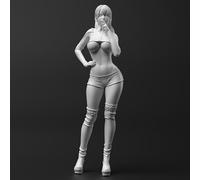 Bhowsa 1/24 Kit de Modelo de Resina de Agente Militar Femenina de Ciencia ficción Kit de Modelo de Resina sin Pintar y sin Montar //T5S2i20