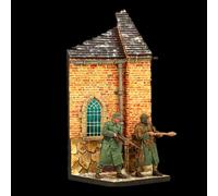 Bhowsa 1/35 Kit de Modelo de Resina de Soldado alemán de la Segunda Guerra Mundial sin Pintar ni ensamblar (2 Figuras, con Base) //8D5vj5z