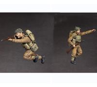 Bhowsa 1/35 Kit de Modelo de Resina de Soldado británico de la Segunda Guerra Mundial sin Pintar ni ensamblar (2 Figuras) //o9D7lj46