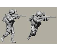 Bhowsa 1/35 Kit de Modelo de Resina de Soldado Comando Estadounidense sin Pintar y sin ensamblar (para 2 Personas) //f9ji4ly28