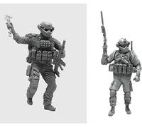 Bhowsa 1/35 Kit de Modelo de Resina de Soldado Comando Estadounidense sin Pintar y sin ensamblar (para 2 Personas) //f9ji4ly22