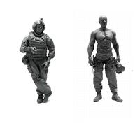Bhowsa 1/35 Kit de Modelo de Resina de Soldado Comando Estadounidense sin Pintar y sin ensamblar (para 2 Personas) //f9ji4ly49