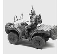Bhowsa 1/35 Kit de Modelo de Resina de Soldado Conductor de Comando Estadounidense sin Pintar y sin ensamblar (con vehículo) //g3oT4s1