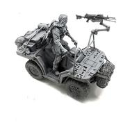 Bhowsa 1/35 Kit de Modelo de Resina de Soldado Conductor de Comando Estadounidense sin Pintar y sin ensamblar (con vehículo) //g3oT4s5
