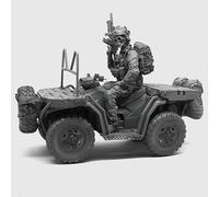 Bhowsa 1/35 Kit de Modelo de Resina de Soldado Conductor de Comando Estadounidense sin Pintar y sin ensamblar (con vehículo) //g3oT4s3