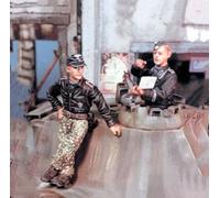 Bhowsa 1/35 Kit de Modelo de Resina de Soldado de Tanque alemán de la Segunda Guerra Mundial sin Pintar ni ensamblar (2 Personas, sin Tanque) //F9s6lj89