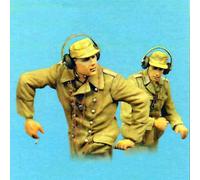 Bhowsa 1/35 Kit de Modelo de Resina de Soldado de Tanque soviético de la Segunda Guerra Mundial sin Pintar ni ensamblar (2 Personas, sin Tanque) //p9O4lj23