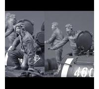 Bhowsa 1/35 Kit de Modelo de Resina de Soldado de Tanque soviético de la Segunda Guerra Mundial sin Pintar ni ensamblar (2 Personas, sin Tanque) //p9O4lj15