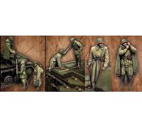 Bhowsa 1/35 Kit de Modelo de Resina de Soldado de Tanque soviético de la Segunda Guerra Mundial sin Pintar ni ensamblar (7 Personas, sin Tanque) //p9O2lj4