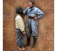 Bhowsa 1/35 Kit de Modelo de Resina de Soldado de Tanque soviético de la Segunda Guerra Mundial sin Pintar ni ensamblar (2 Personas, sin Tanque) //p9O4lj22