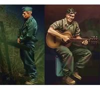Bhowsa 1/35 Kit de Modelo de Resina Soldado de Tanque alemán Segunda Guerra Mundial sin Pintar sin Montar (2 Personas sin Tanque) //i8Oa5q7