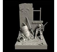 Bhowsa 1/35 Kit de Modelo de Resina Soldado Estadounidense Segunda Guerra Mundial sin Pintar sin Montar (con Base) //i8Oa9q7