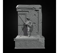 Bhowsa 1/35 Kit de Modelo de Soldado de la Segunda Guerra Mundial en Resina, sin Pintar y sin Montar (con Base) //Y4jO2lo9
