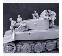 Bhowsa 1/35 Kit de Soldado de la Segunda Guerra Mundial en Resina sin Pintar ni Montar (7 Personas, sin Tanque) //Y5jO6lo4