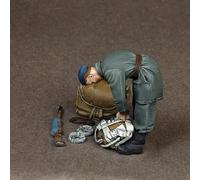 Bhowsa 1/35 Maqueta de Resina de Soldado alemán de la Segunda Guerra Mundial sin Pintar ni ensamblar //1h3sj1z