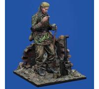 Bhowsa 1/35 Maqueta de Resina de Soldado alemán de la Segunda Guerra Mundial sin Pintar ni ensamblar //1h3sj3z