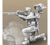 Bhowsa 1/35 Maqueta de Resina de Soldado alemán de la Segunda Guerra Mundial sin Pintar ni ensamblar //1h3sj4z