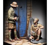 Bhowsa 1/35 Maqueta de Resina de Soldado alemán de la Segunda Guerra Mundial sin Pintar ni ensamblar (2 Personas) //8D9vj162z