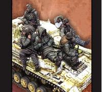 Bhowsa 1/35 Soldado de Tanque alemán Segunda Guerra Mundial Kit de Modelo en Resina sin Pintar sin Montar (6 Personas, sin Tanque) //f8GT7s1