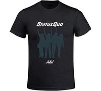 BHPLXJQMV Status Quo Hello Men's T Shirts with Designs Round Neck