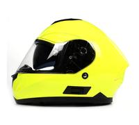 BHR Casco Integral Moto 814 Ride, Doble Visera, Yellow Fluo, XL | Homologado ECE, Casco de moto con doble visera anti-rayas, Ideal para Moto y Carretera, Hombre y Mujer