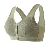 -BHS für ältere Frauen, 3er-, Frontverschluss bequeme BHS für den Alltag Sport-BH mit Bügel und Knopfleiste vorne für Damen Brüste Umstanddehalber Abzu geben, Jn, M