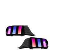 BHSKWNX luces traseras exteriores Para Ford Para Mustang S650 2024 2025 Conjunto De Luces Traseras LED Par Ahumado Rojo Claro Lente Señal De Giro Dinámica(2Pcs RGB)