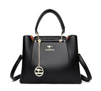 BHUJIA Bolso De Mujer Simple Mediana Edad Anciana Mamá Bolso Bandolera De Un Hombro Bolso Casual De Mujer De Gran Capacidad, Negro