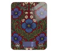 Bhutan Blue Poppy William Morris Pattern - Mini báscula portátil para alimentos, 11 libras/0 18 onzas, 5 kg/5 g (escenario), báscula digital pequeña con 4 unidades para dieta, dieta, peso digital para