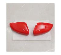 BHYYDS Cubierta De Repuesto para Espejo Retrovisor Lateral VW Polo MK5 6R 6C, Embellecedor Negro Y Rojo. Tapa de Espejo Retrovisor(Red 1 Pair)