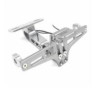 BHYYDS para Kawasaki Z750 GSR 600 Tmax 530 1000 Soporte para Matrícula De Motocicleta con Marco Trasero Titular De Soportes de Matrícula(Plata)
