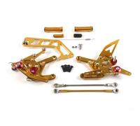 BHYYDS Para Y&AMAHA MT-10 FZ-10 2016-2021 Accesorios para Reposapiés Traseros Ajustables para Motocicleta Reposapiés para Motocicleta(2.0 Gold)