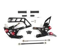 BHYYDS Para Y&AMAHA MT-10 FZ-10 2016-2021 Accesorios para Reposapiés Traseros Ajustables para Motocicleta Reposapiés para Motocicleta(2.0 Black)