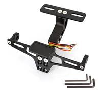 BHYYDS para Y&AMAHA MT07 MT10 Kawasaki Z750 Z800 B&MW R1200 Soporte De Matrícula para Motocicleta con Luz Intermitente Titular De Soportes de Matrícula(Without Turn Signals)