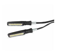 BHYYDS para Y&AMAHA TMAX530 TMAX500 Accesorios para Motocicleta Soporte para Matrícula Trasera Y Luces Direccionales Titular De Soportes de Matrícula(2Pcs LED Turn Light)