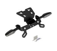 BHYYDS para Y&AMAHA XJ6N XJ6 Diversion 2009-2016 Diversion F 2010-2017 FZ6R Soporte De Matrícula Corto con Eliminador De Guardabarros E Intermitentes Titular De Soportes de Matrícula(Smoke)