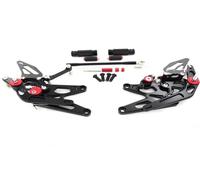 BHYYDS Para Y&AMAHA YZF R1 2005-2006 Accesorios para Motocicleta: Reposapiés Traseros Ajustables Reposapiés para Motocicleta(1.0 Black)