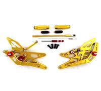 BHYYDS Para Y&AMAHA YZF R1 2005-2006 Accesorios para Motocicleta: Reposapiés Traseros Ajustables Reposapiés para Motocicleta(1.0 Gold)